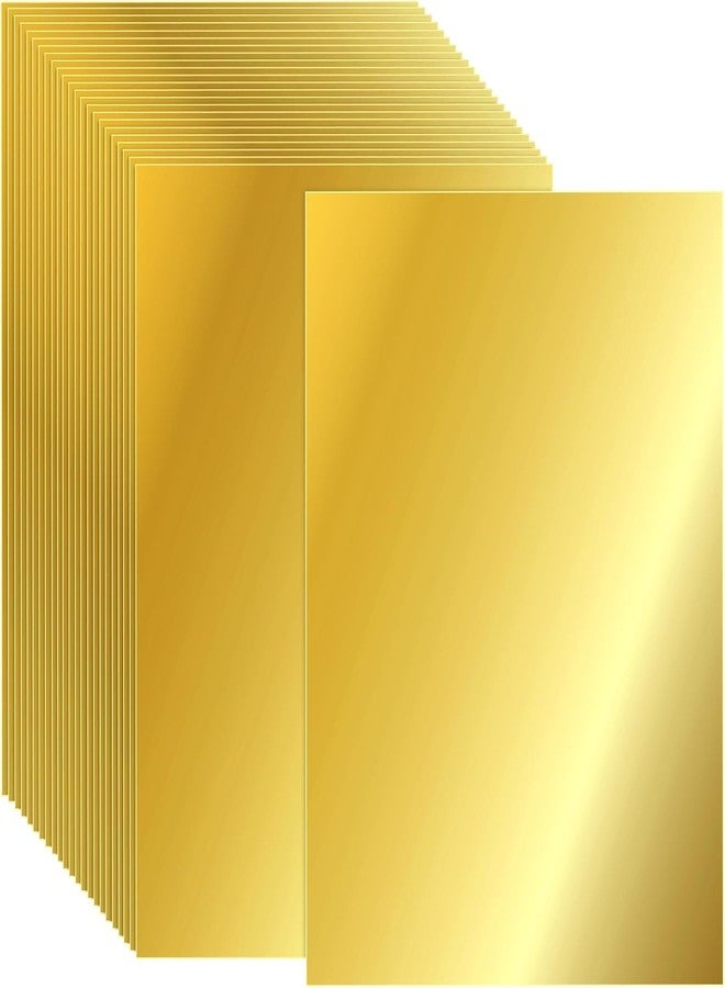 FADED A4 Glossy Cardstock Paper | 250 GSM Reflective Card Sheets for Crafting, Scrapbooking, DIY Projects | Pack of 10 Durable Sheets for School, Office & Creative Use (Golden) - Image 1